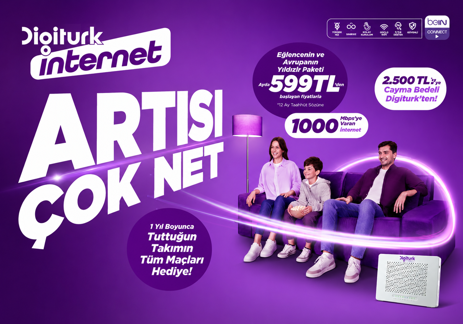 Digiturk ev interneti kampanyası